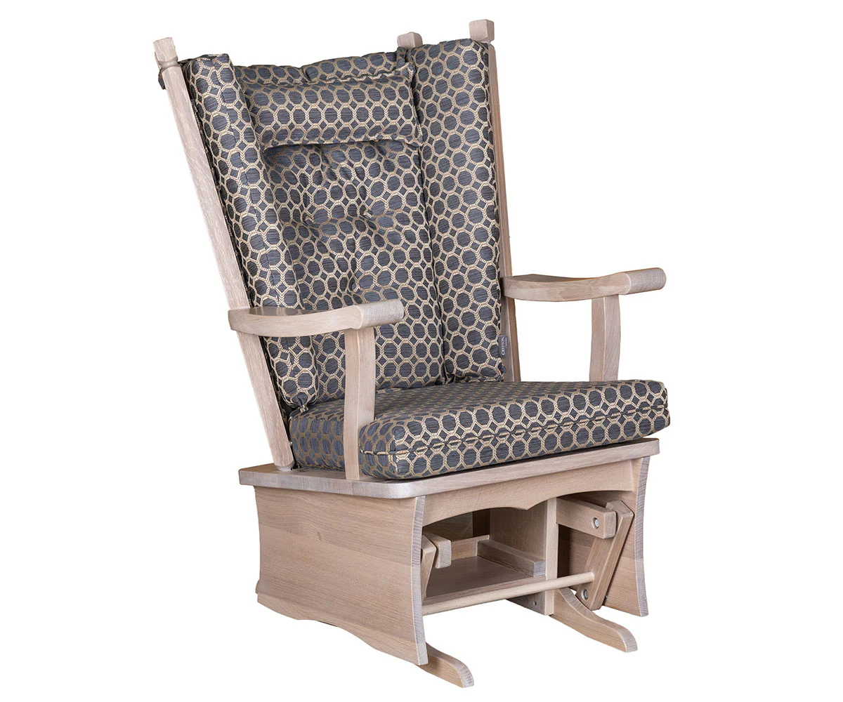 QW Amish Ashland Panel Glider & Optional Ottoman - Image 2