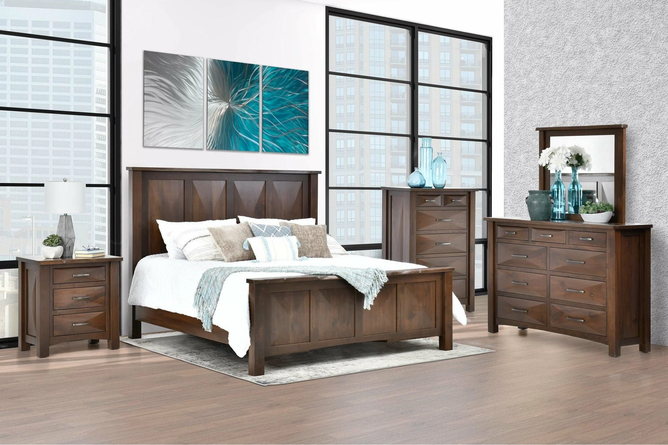 QW Amish Atley Live Edge 5pc Set