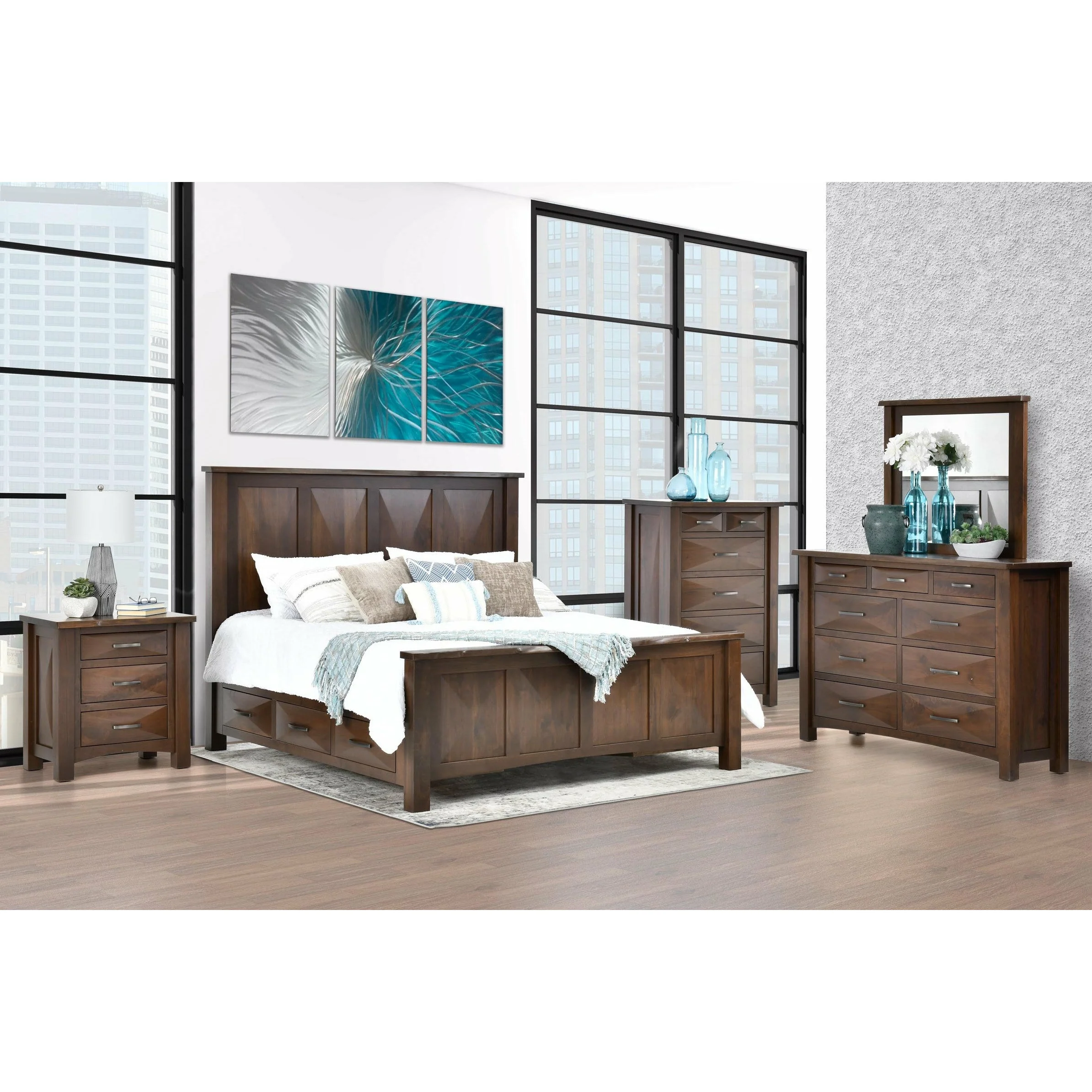 QW Amish Atley Live Edge Dresser w/ Optional Mirror - Image 2