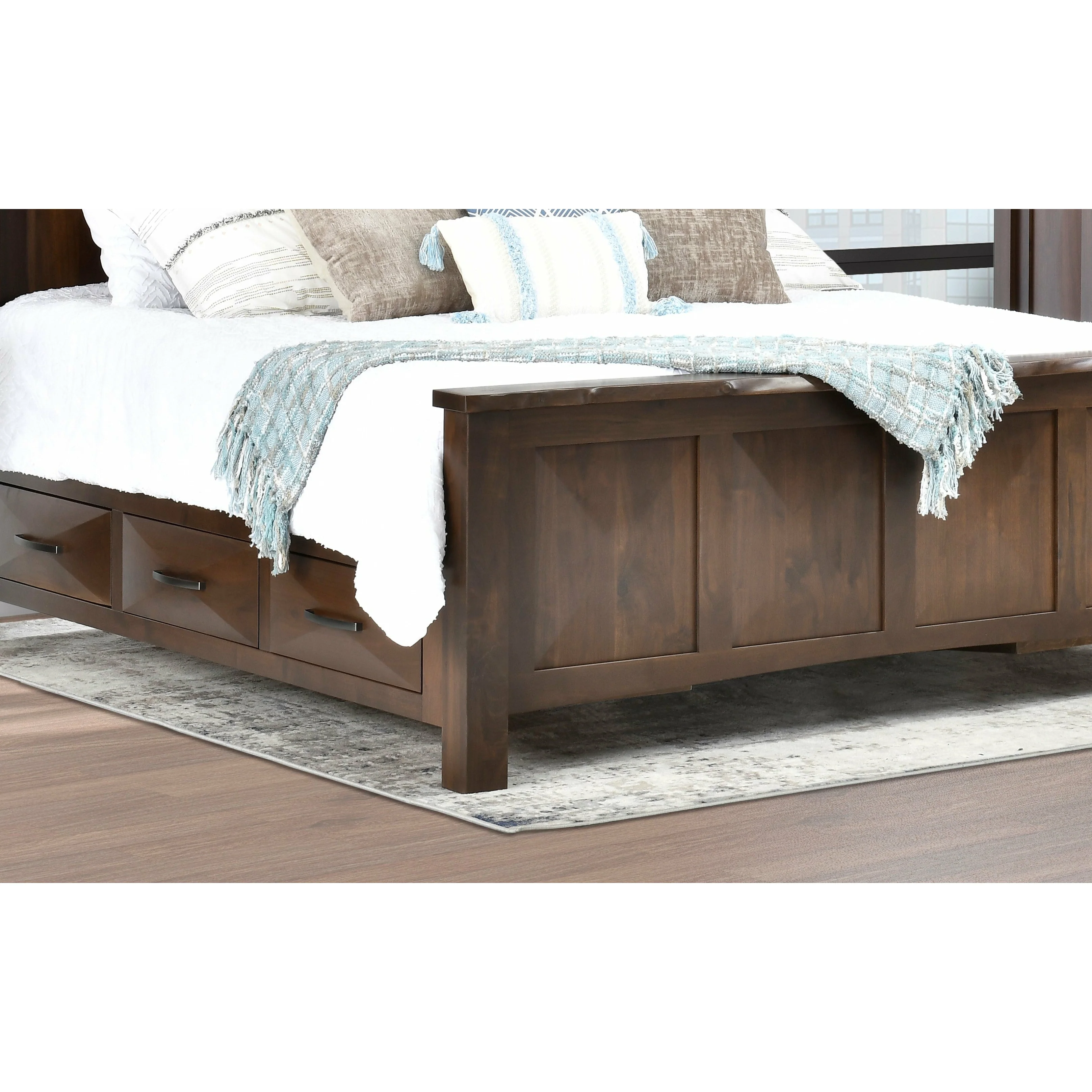 QW Amish Atley Live Edge Storage Bed - Image 3