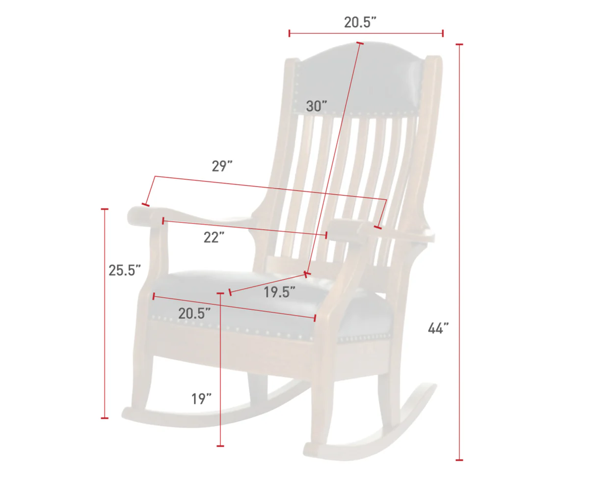 QW Amish Auntie's Rocker - Image 5