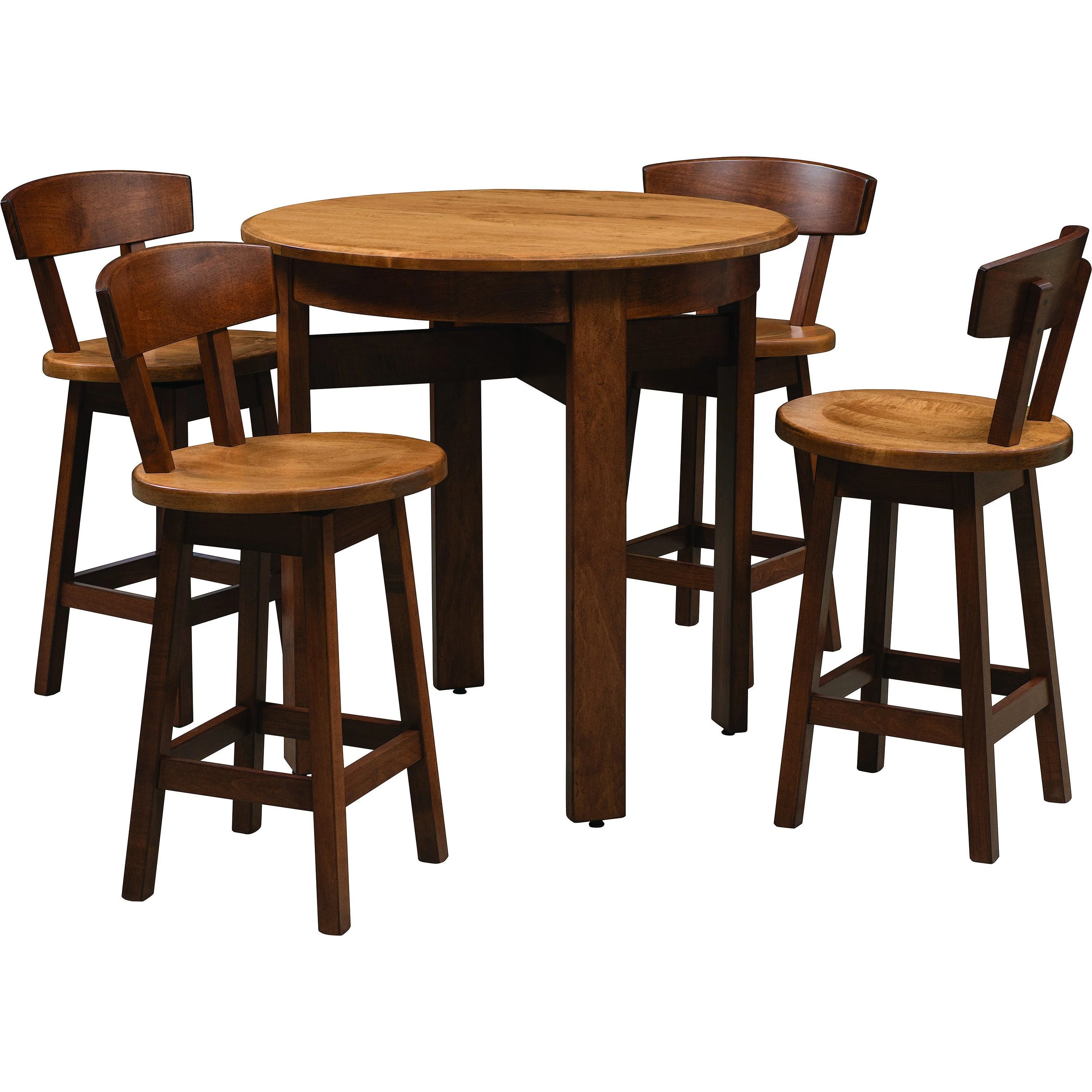 QW Amish Avon Stool W/ Back - Image 3