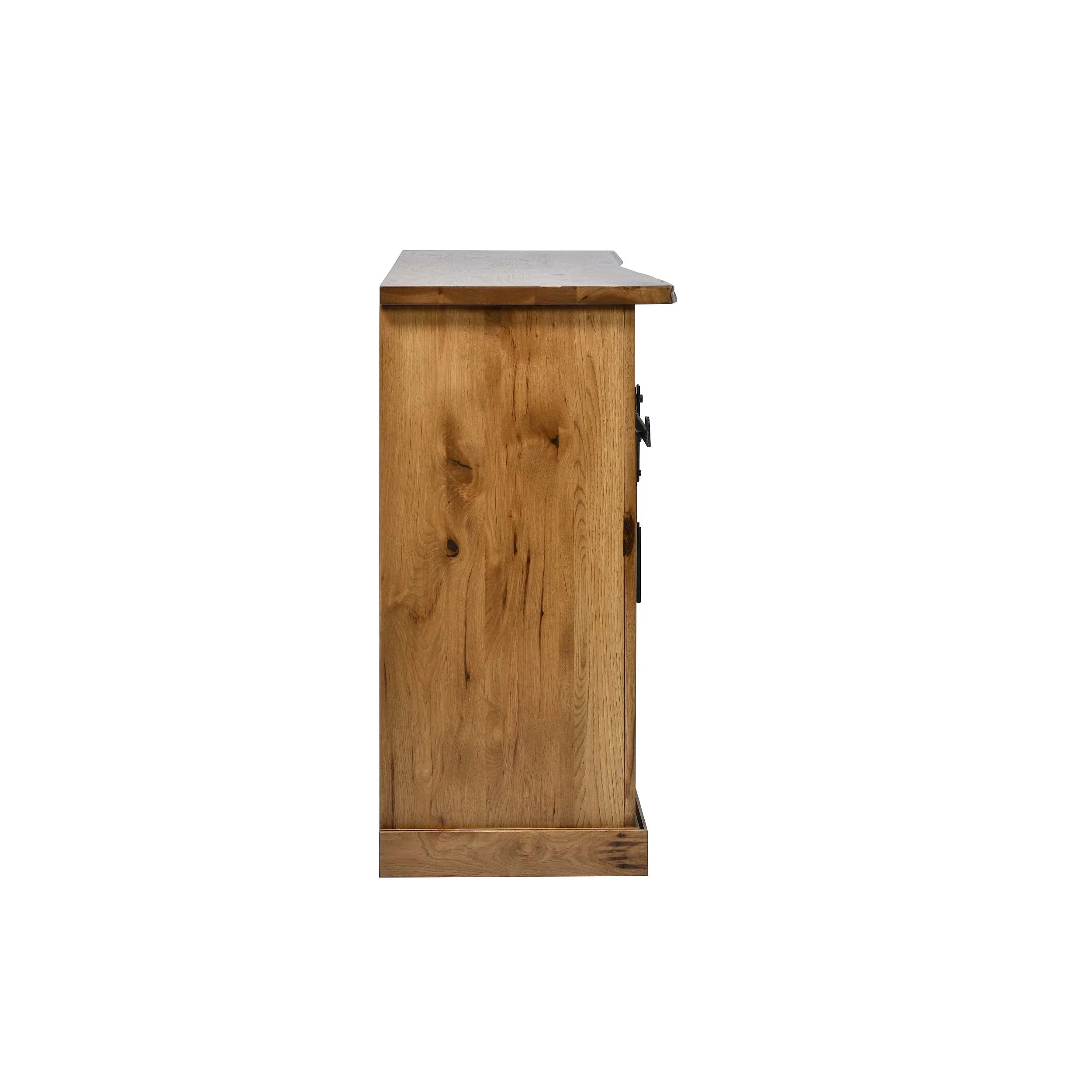 QW Amish Barn Door 66" TV Stand w/ Live Edge Top - Image 5