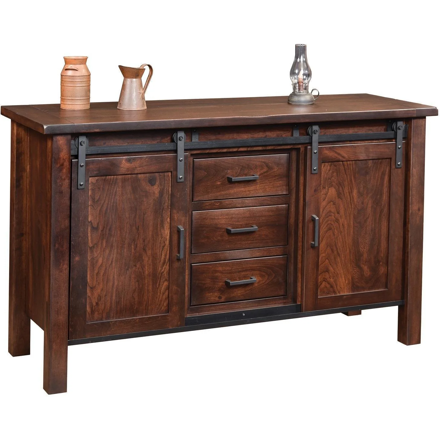 QW Amish Barn Door 62" Hutch & Buffet - Image 3