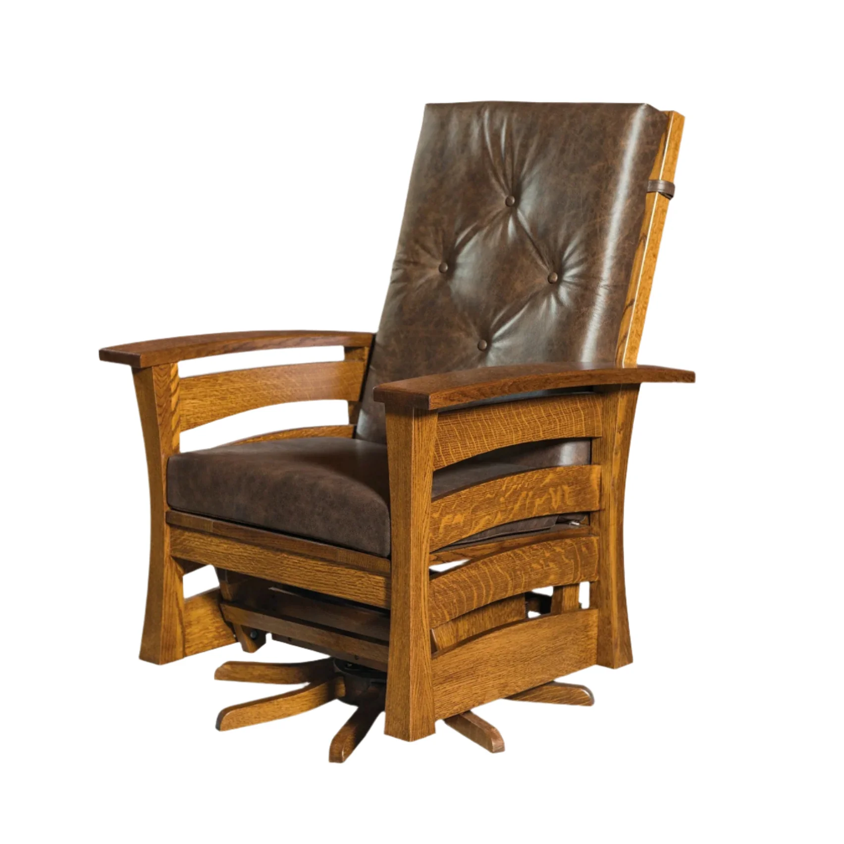 QW Amish Barrington Swivel Glider