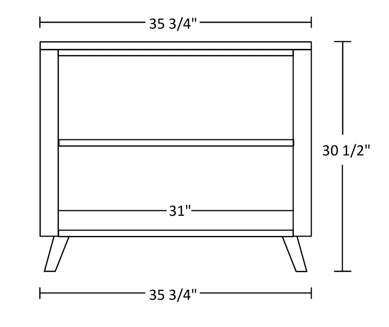 QW Amish Bayport Lateral File & Optional Hutch - Image 4
