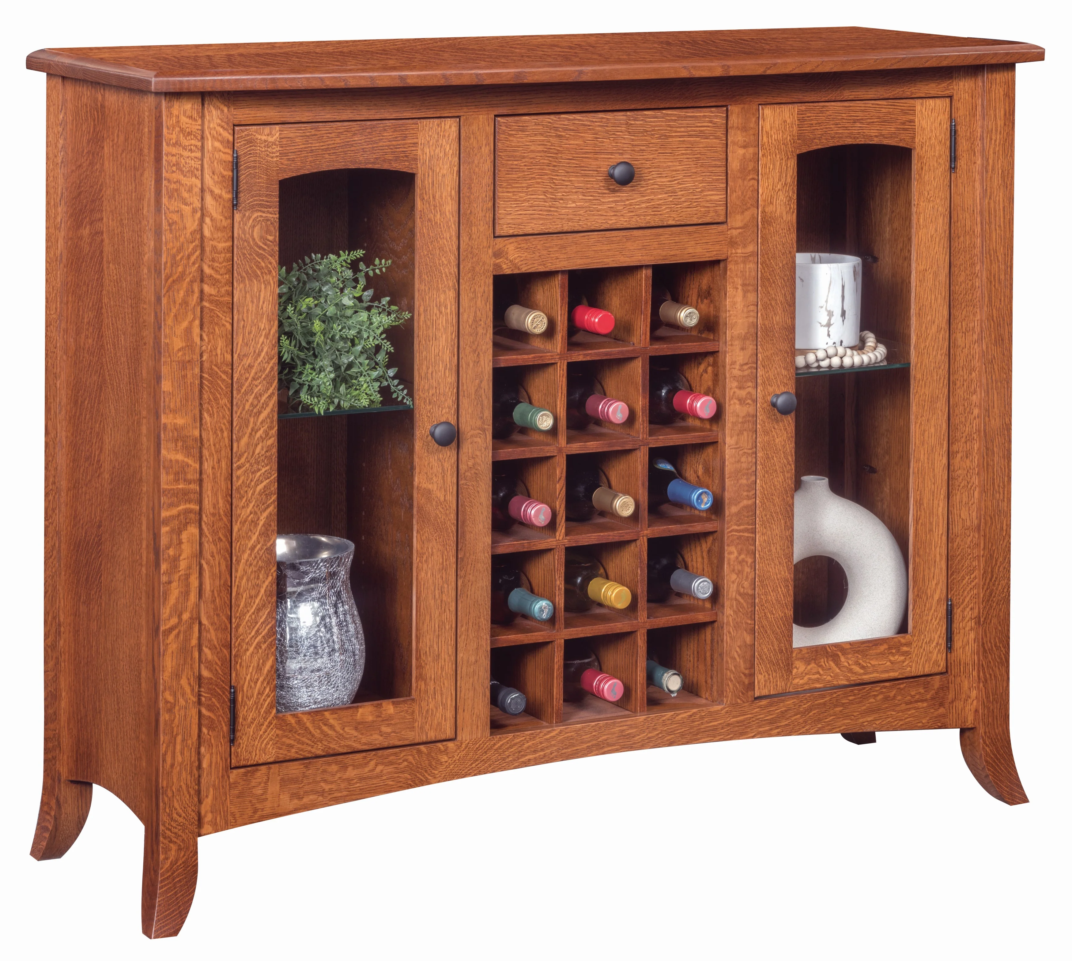 QW Amish Belamar Wine Cabinet