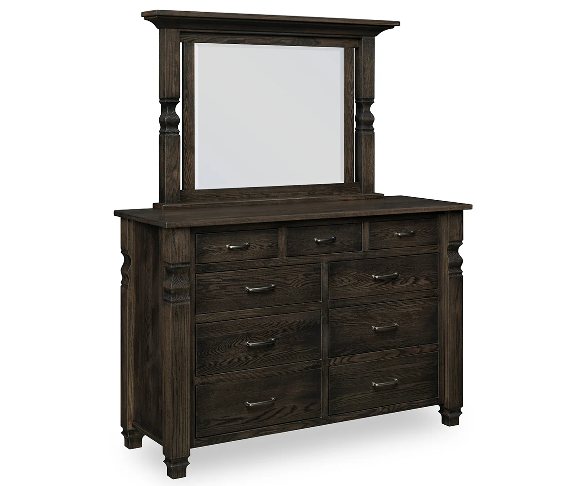 QW Amish Belmont 9 Drawer Dresser & Optional Mirror - Image 2