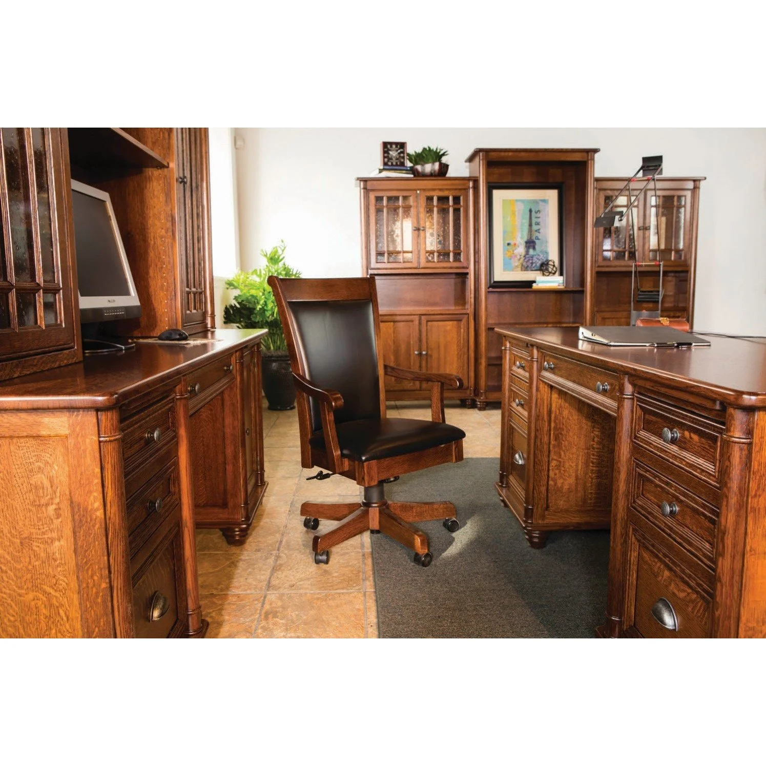 QW Amish Belmont Credenza & Hutch - Image 2