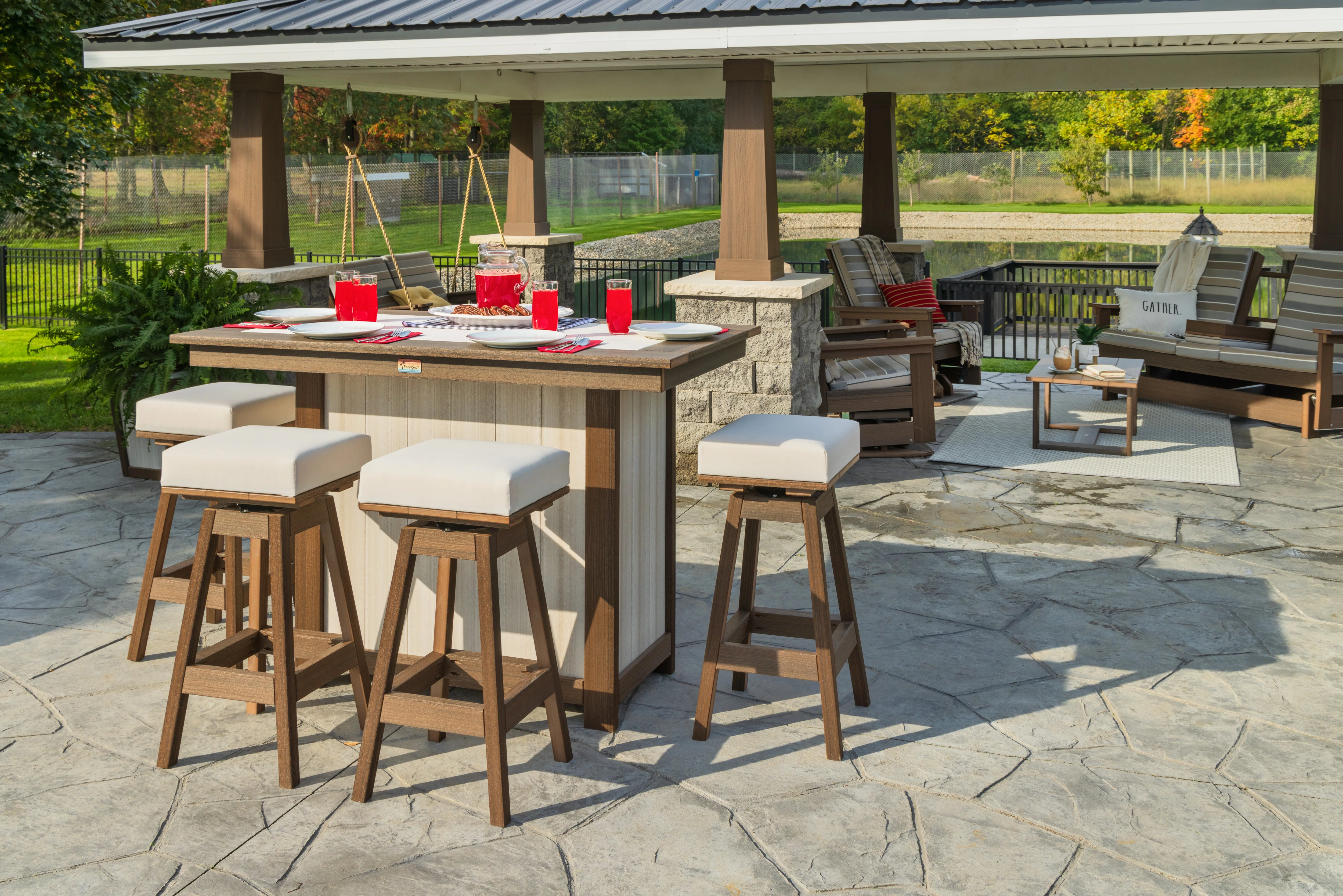QW Amish Beneva Barstool - Image 2