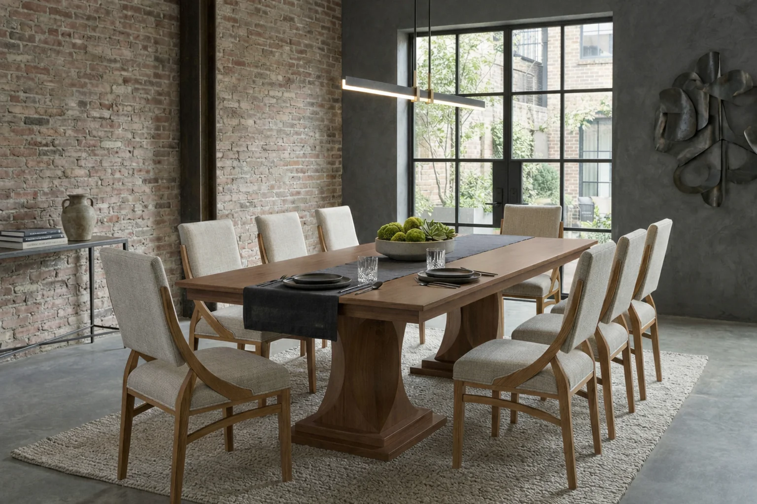 QW Amish Berkley Double Pedestal Table - Image 2