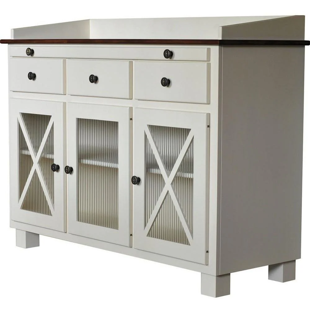 QW Amish Blakely Server - White Paint
