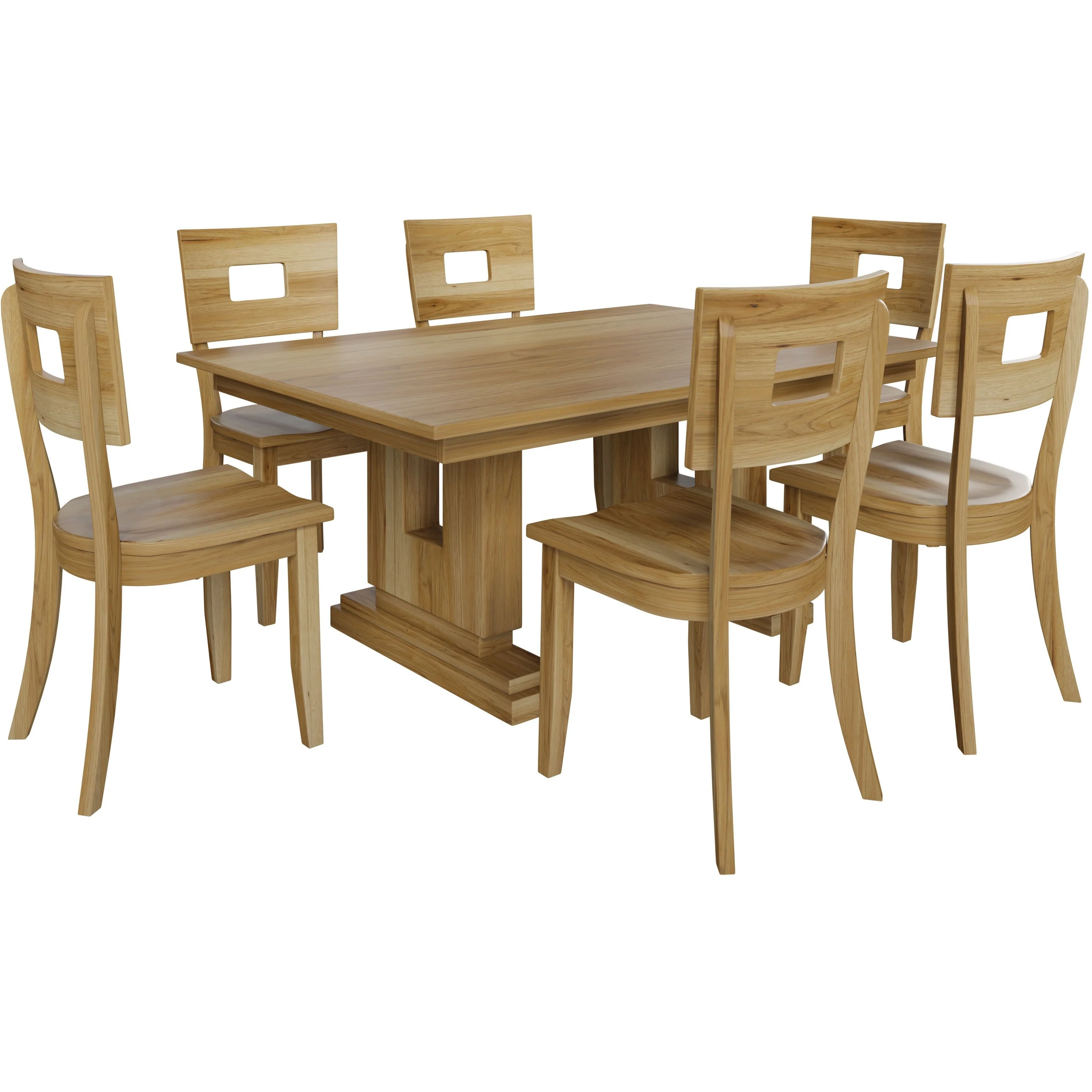 QW Amish Boca Double Pedestal Table - Image 2