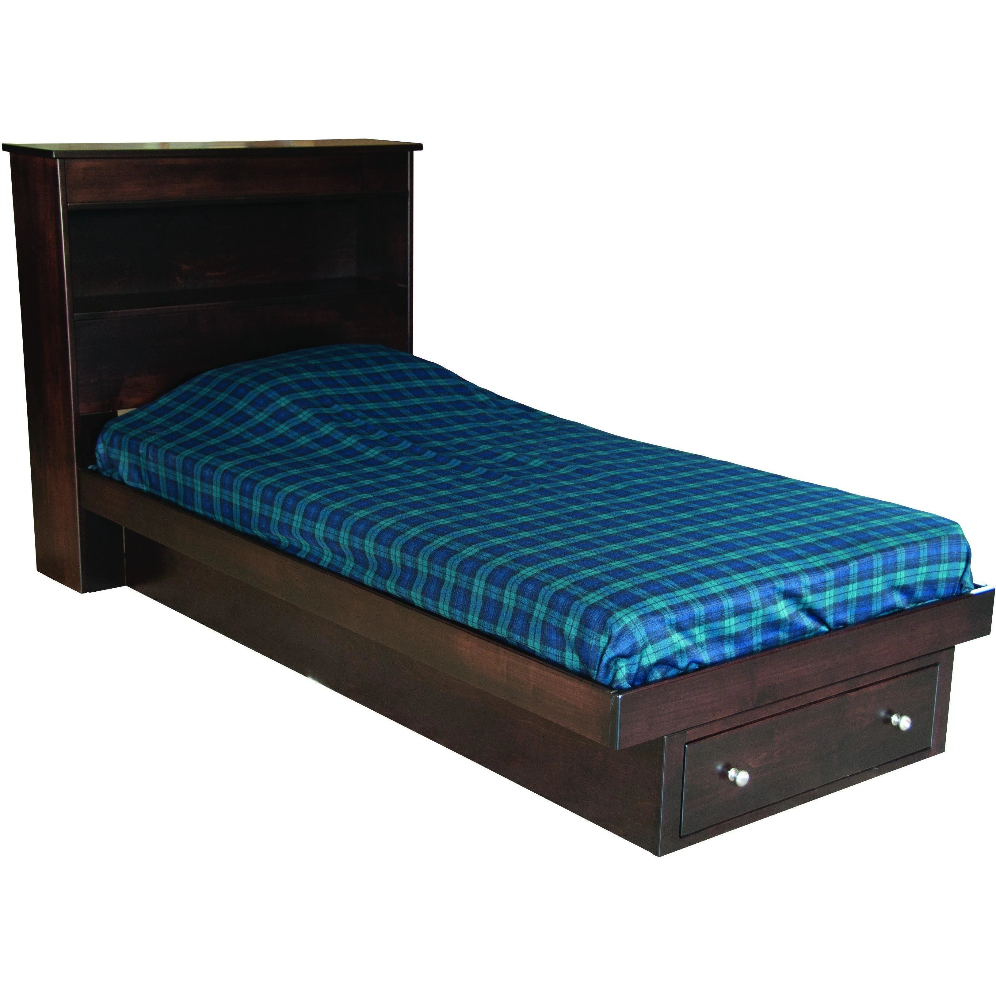 QW Amish Bookcase Bed with Drawer - Image 2