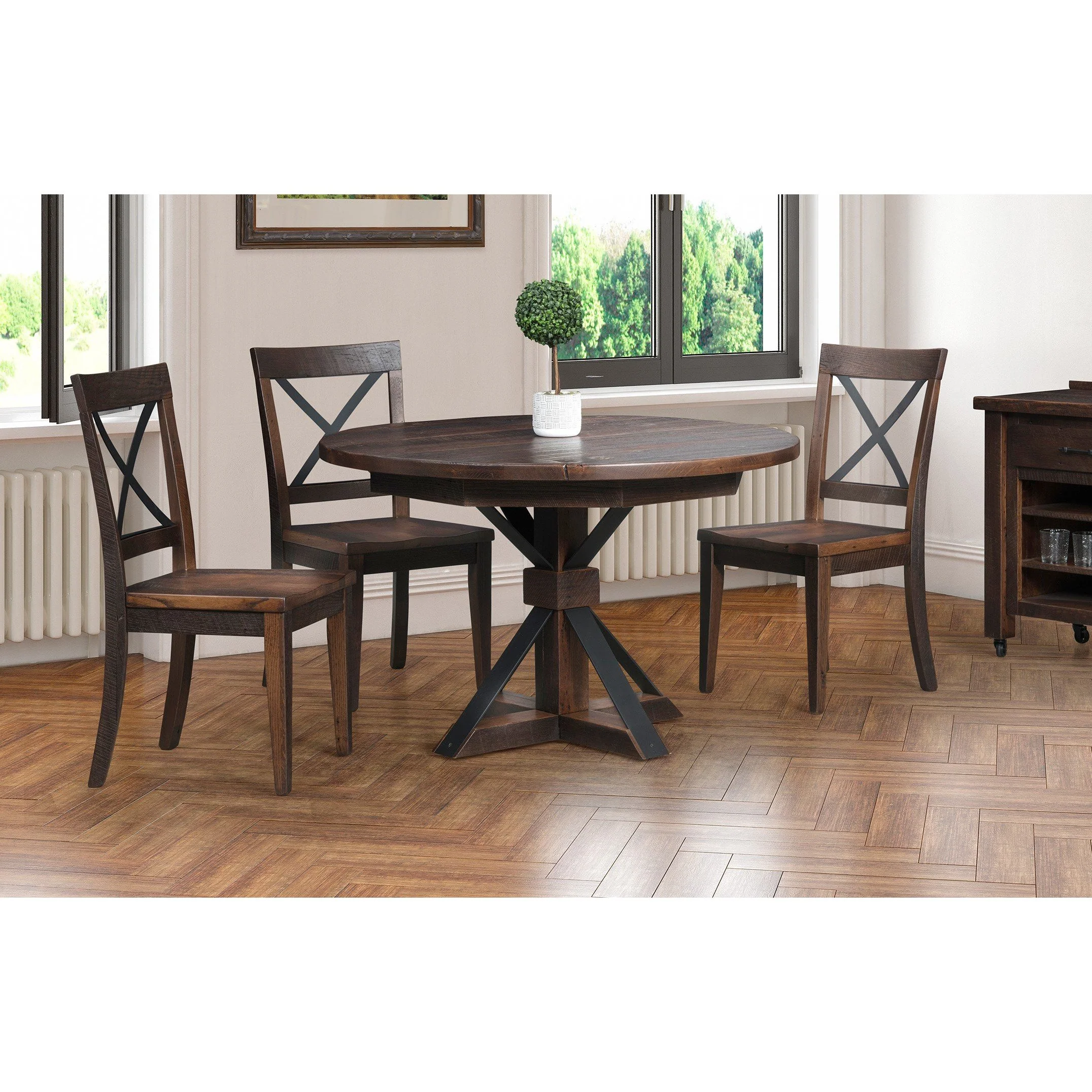 QW Amish Bordon Reclaimed Barnwood Table - Image 2