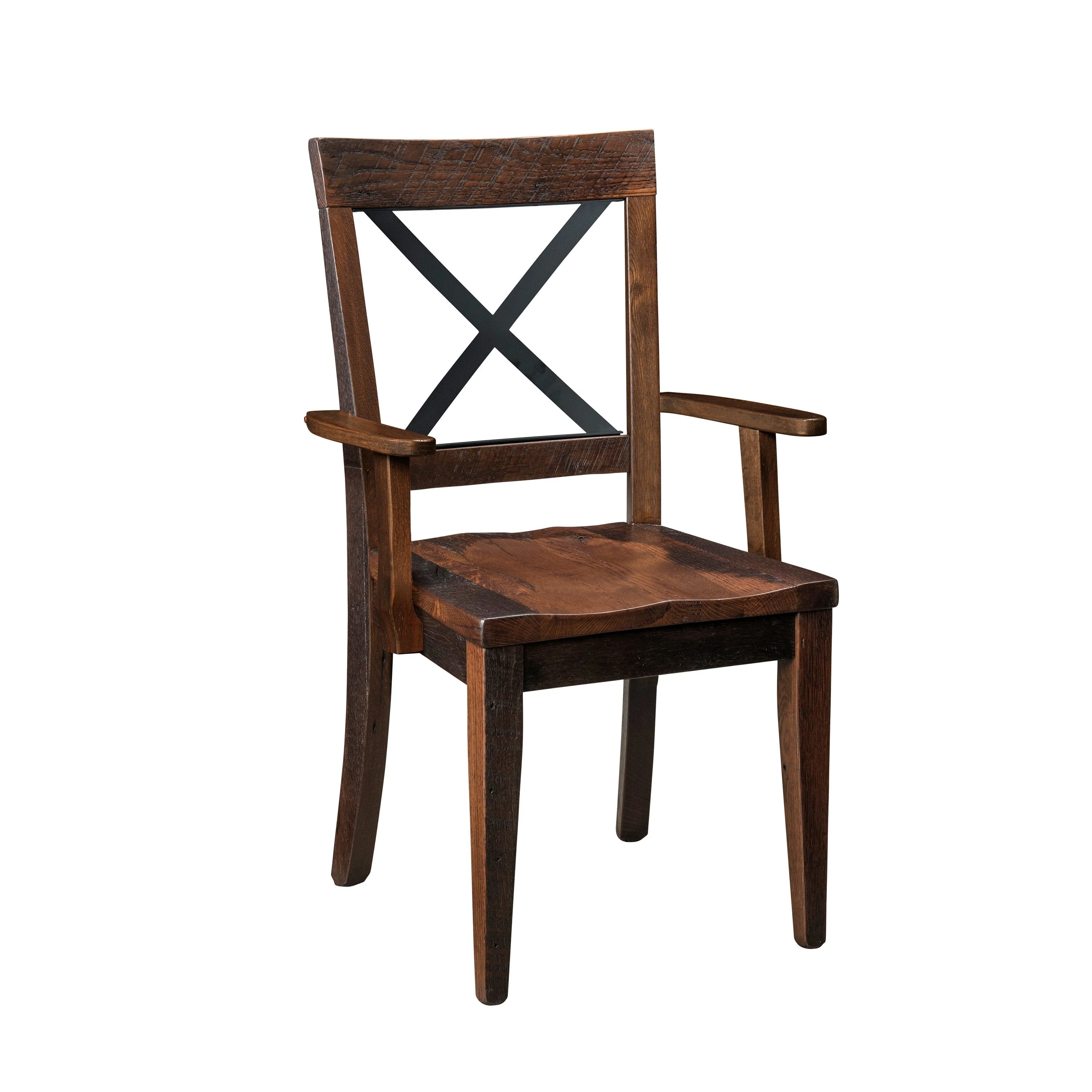 QW Amish Wellington Reclaimed Barnwood Arm Chair