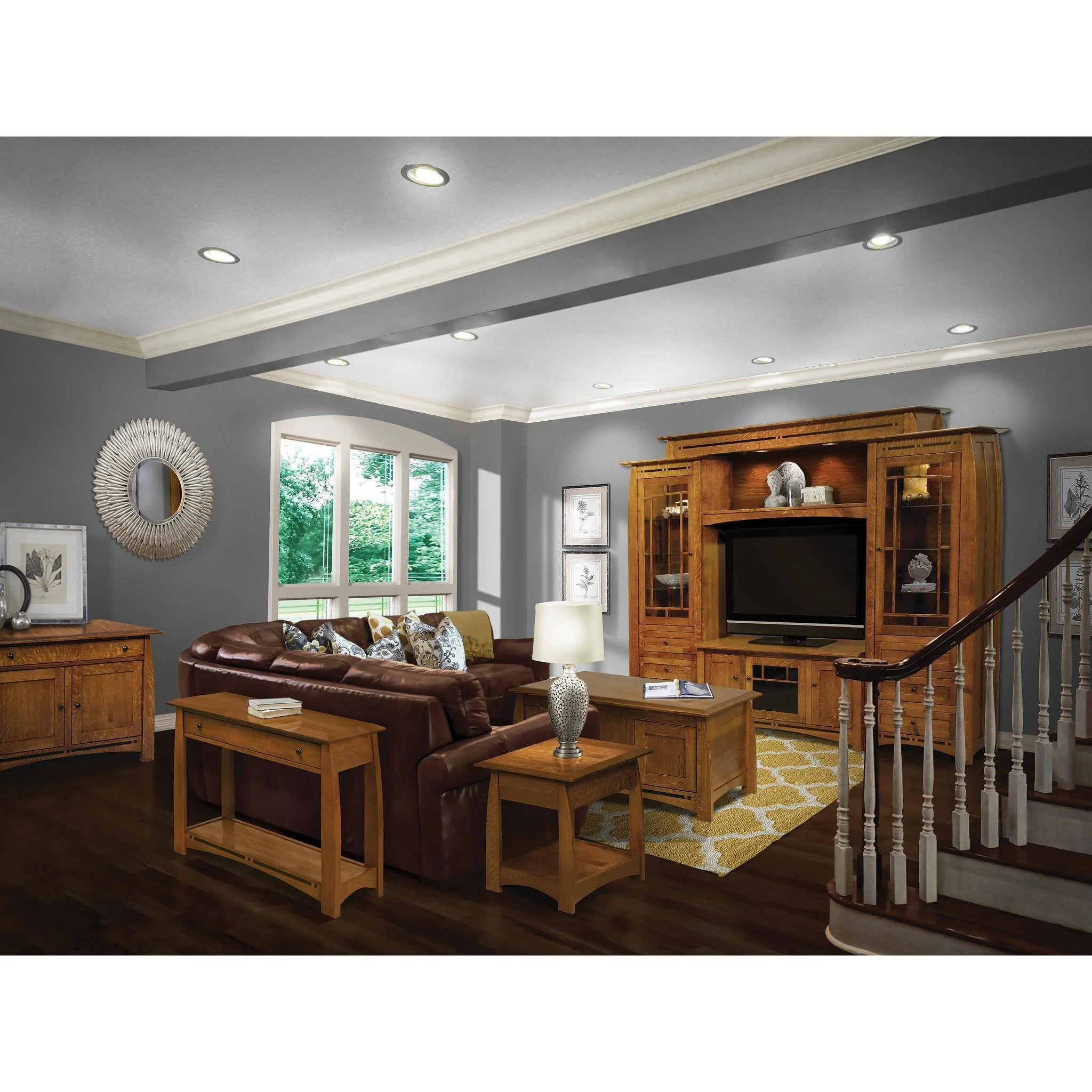 QW Amish Boulder Creek 72" Media Console - Image 3