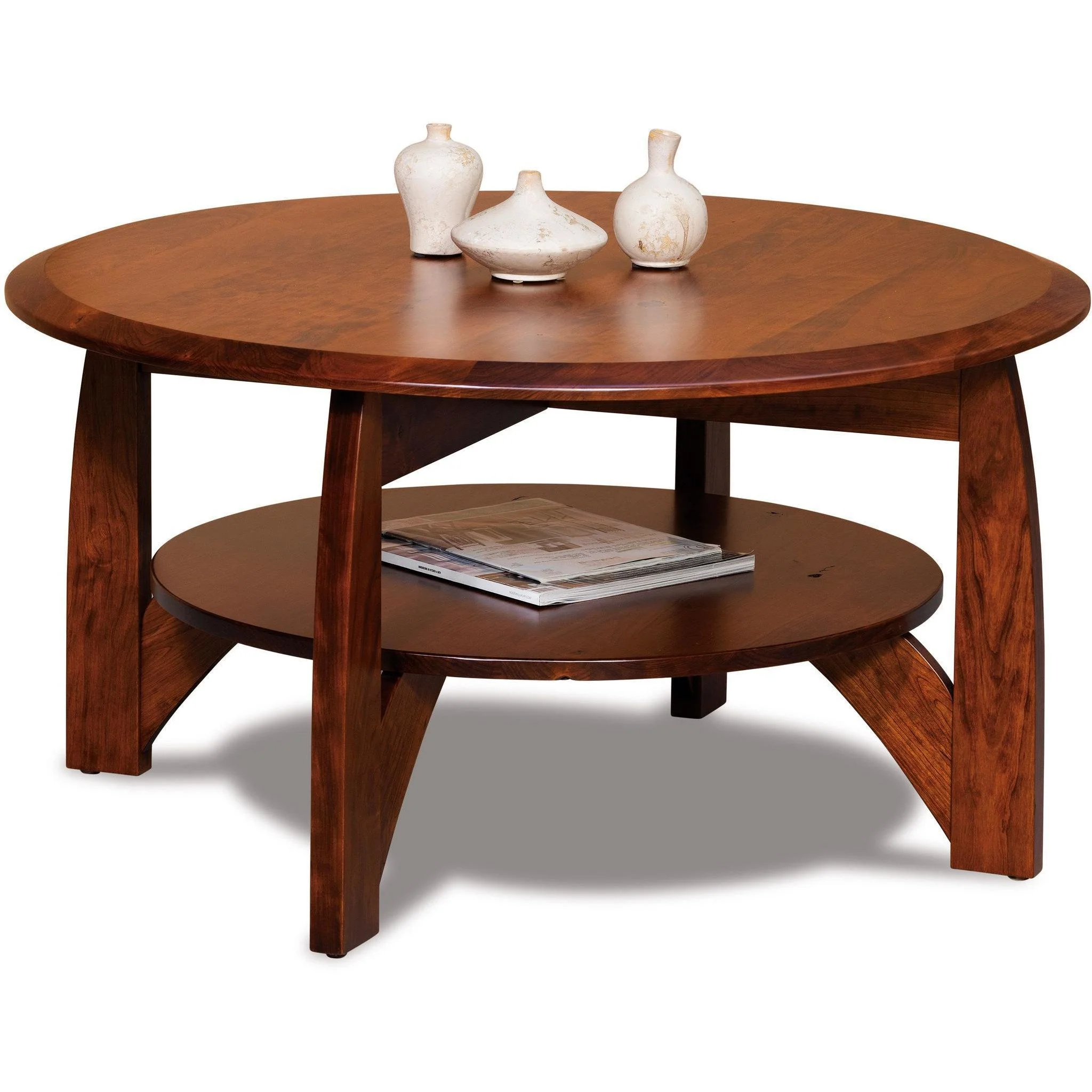 QW Amish Boulder Creek Round Coffee Table - Image 2
