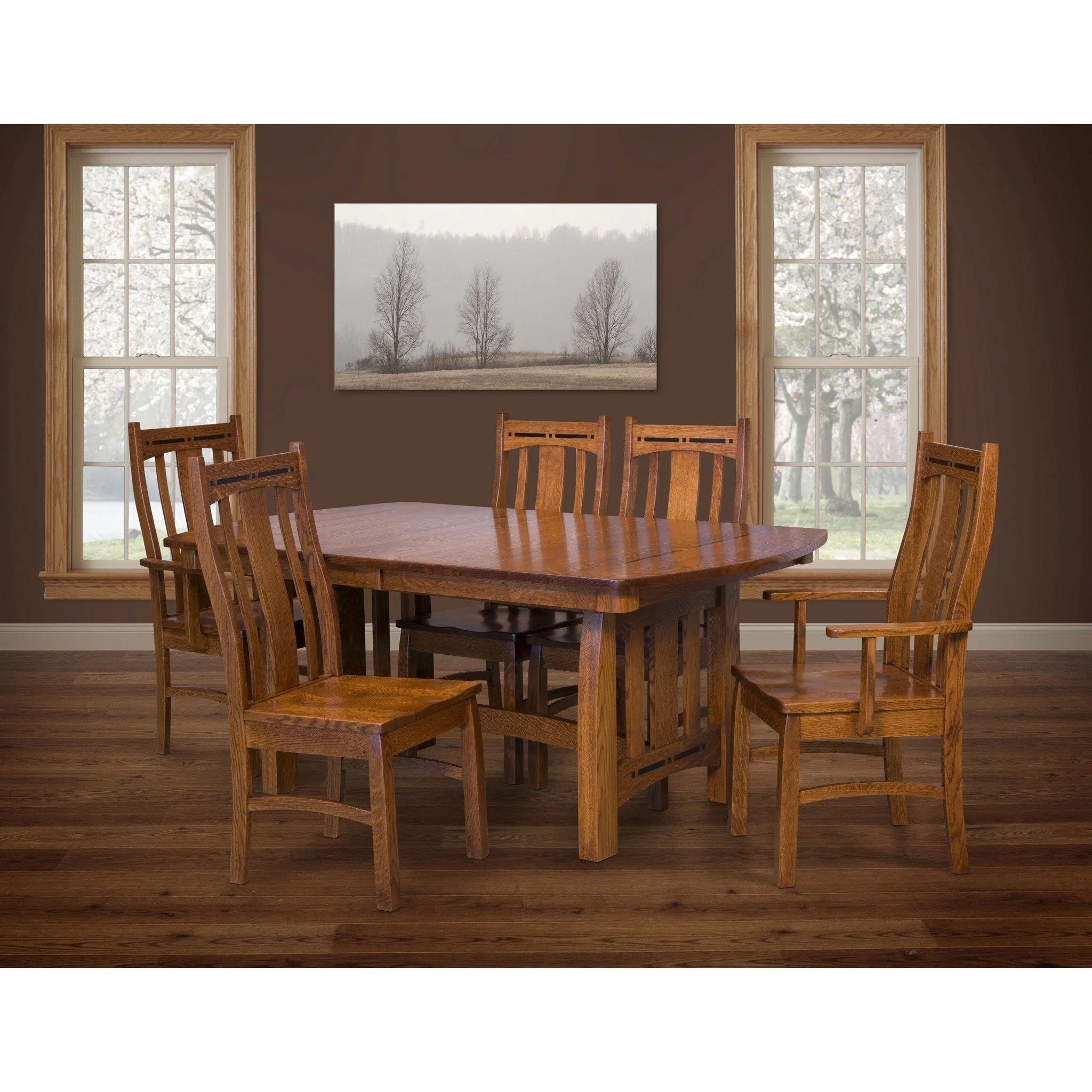 QW Amish Boulder Creek Trestle Table - Image 2