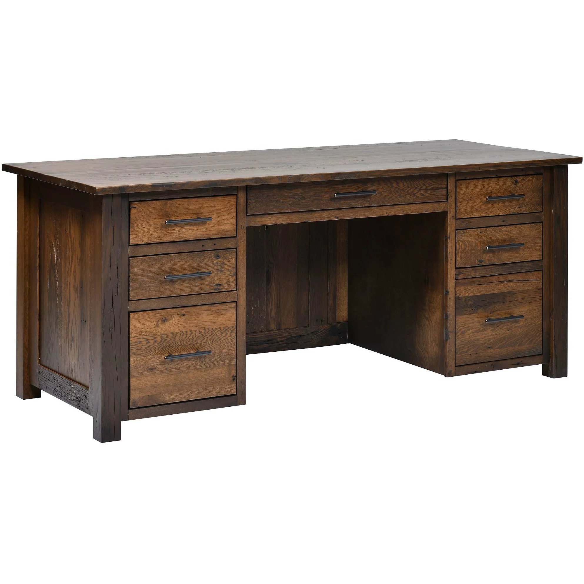 QW Amish Bozeman Reclaimed 72" Executive Desk