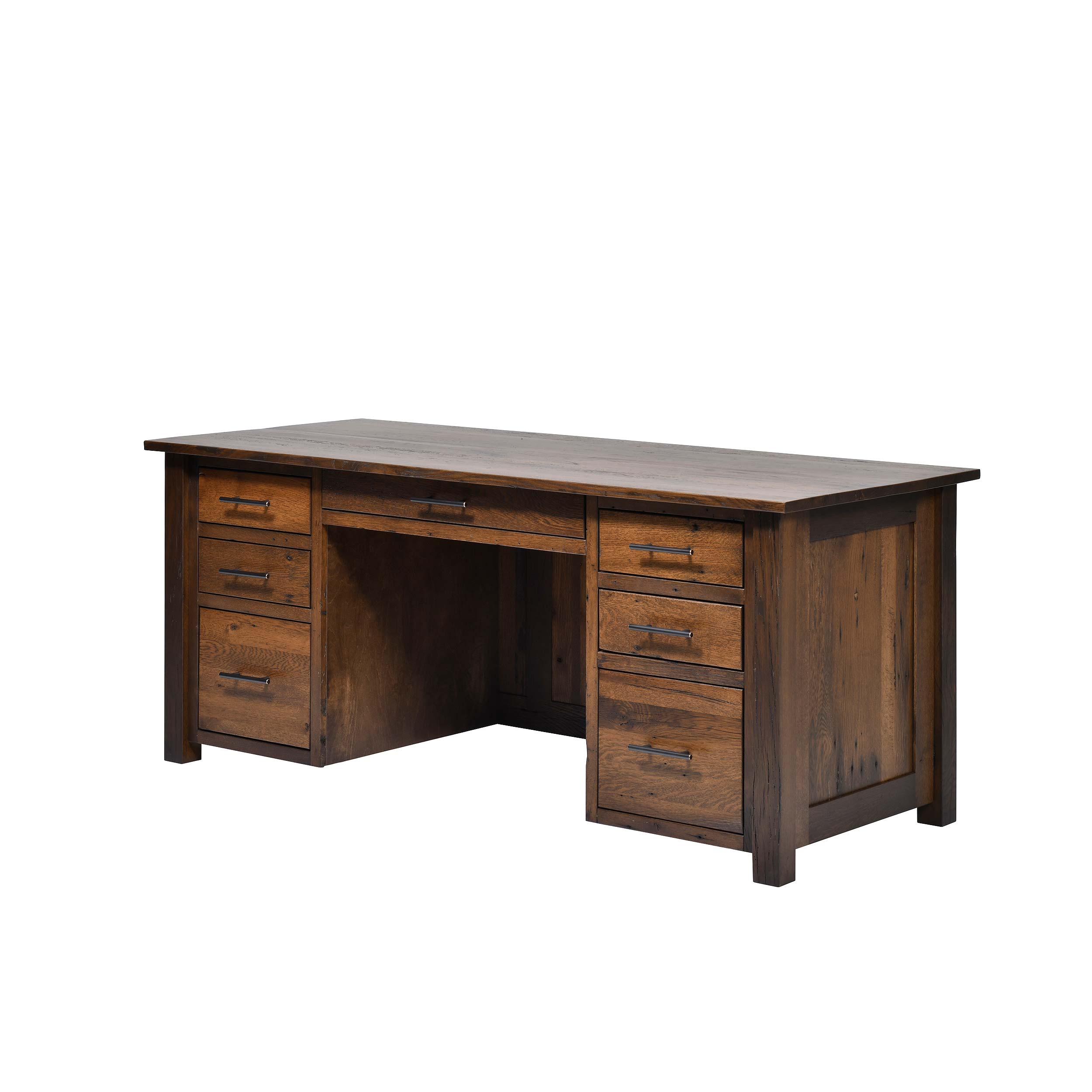 QW Amish Bozeman Reclaimed 72" Executive Desk - Image 14
