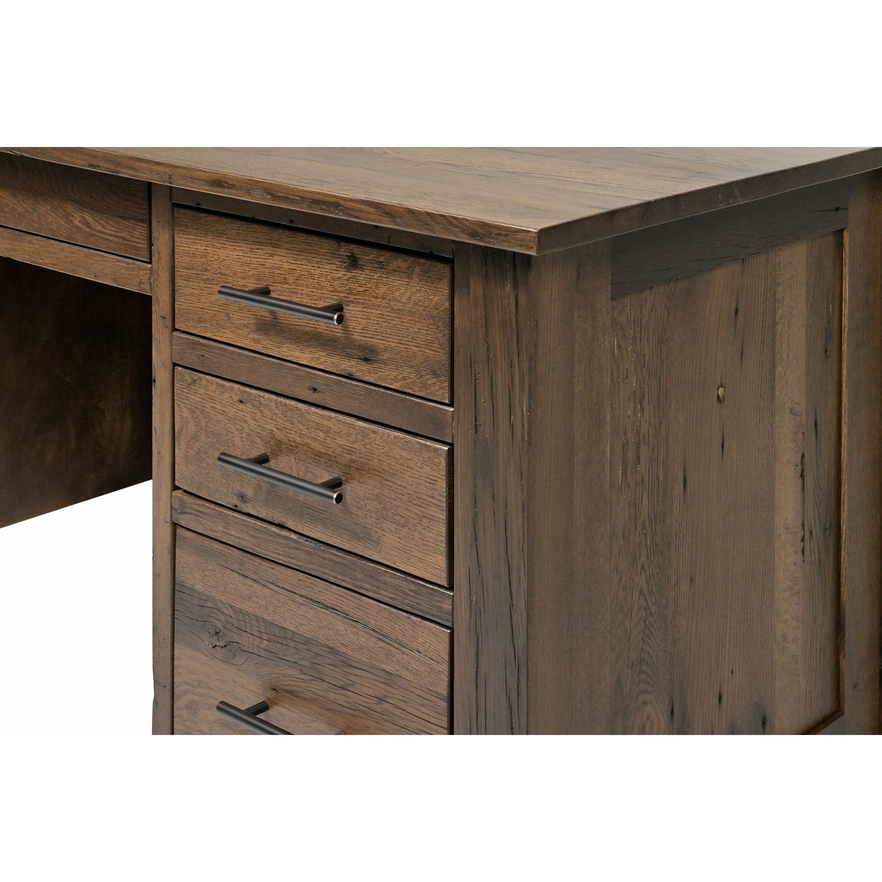 QW Amish Bozeman Reclaimed 72" Executive Desk - Image 3