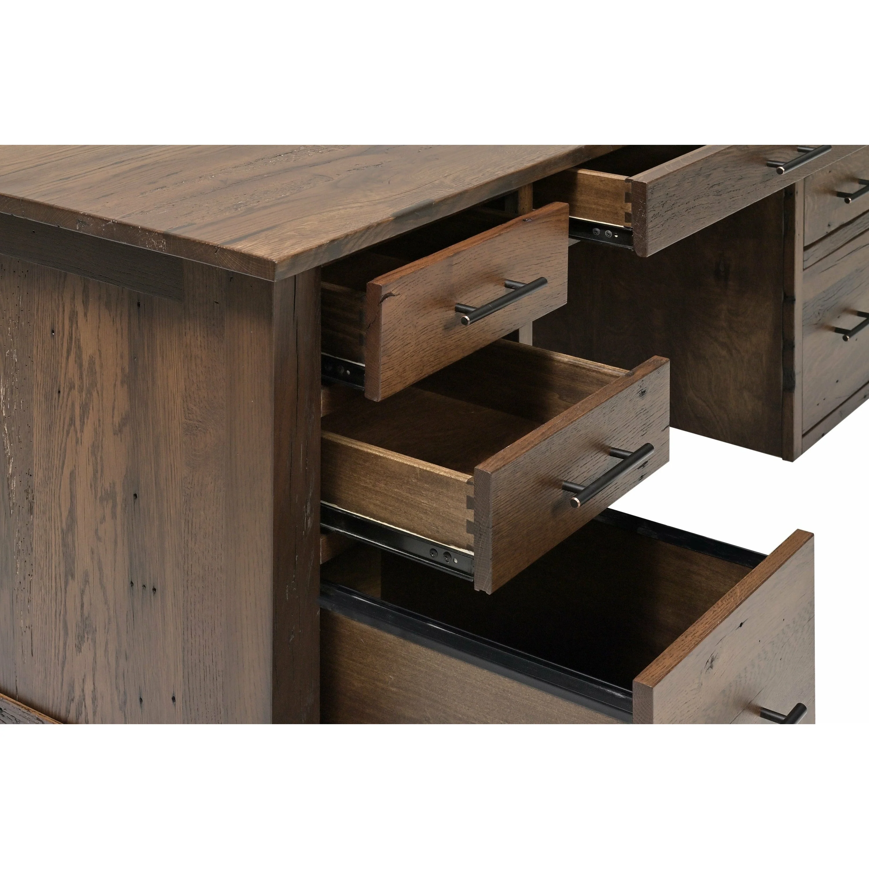QW Amish Bozeman Reclaimed 72" Executive Desk - Image 4