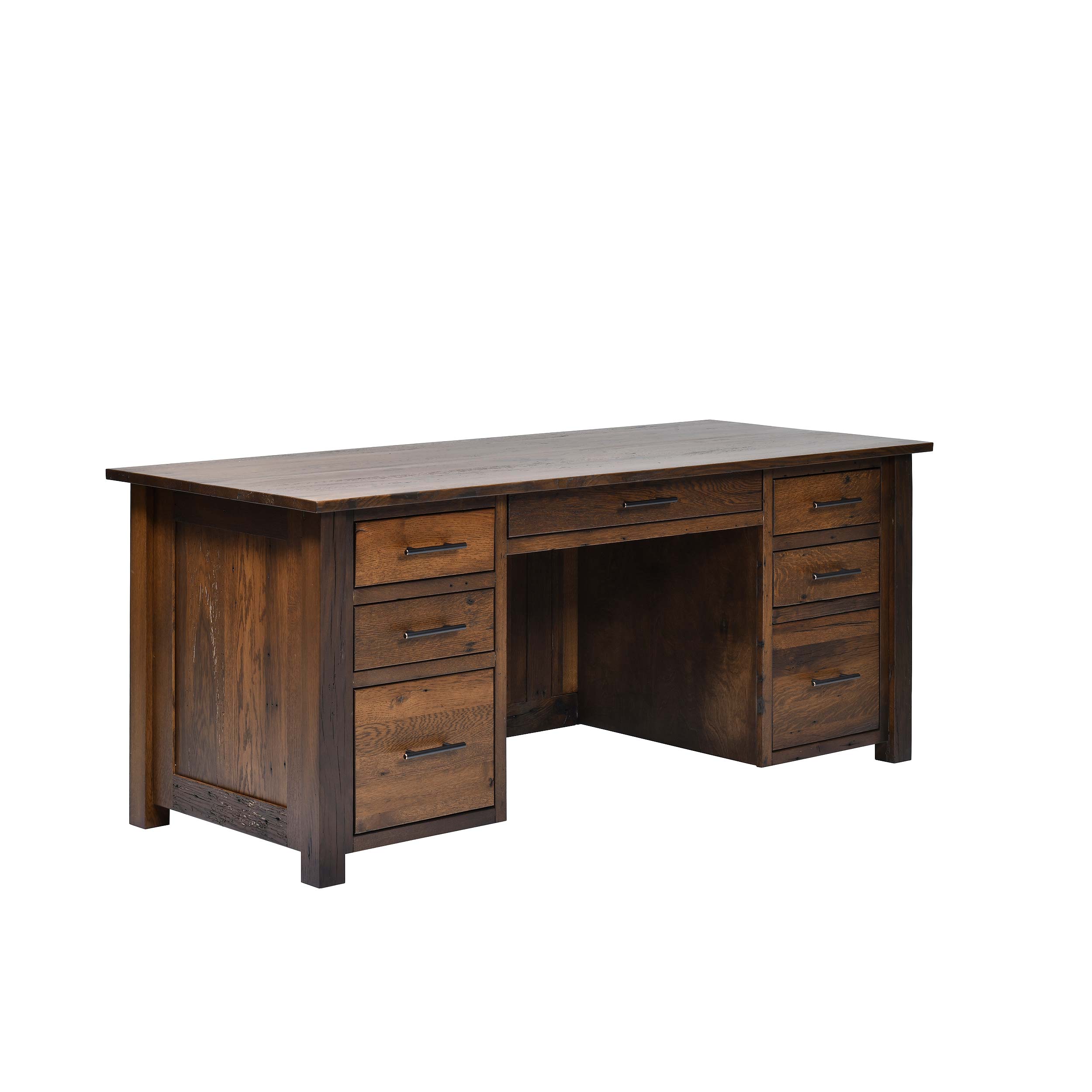 QW Amish Bozeman Reclaimed 72" Executive Desk - Image 6