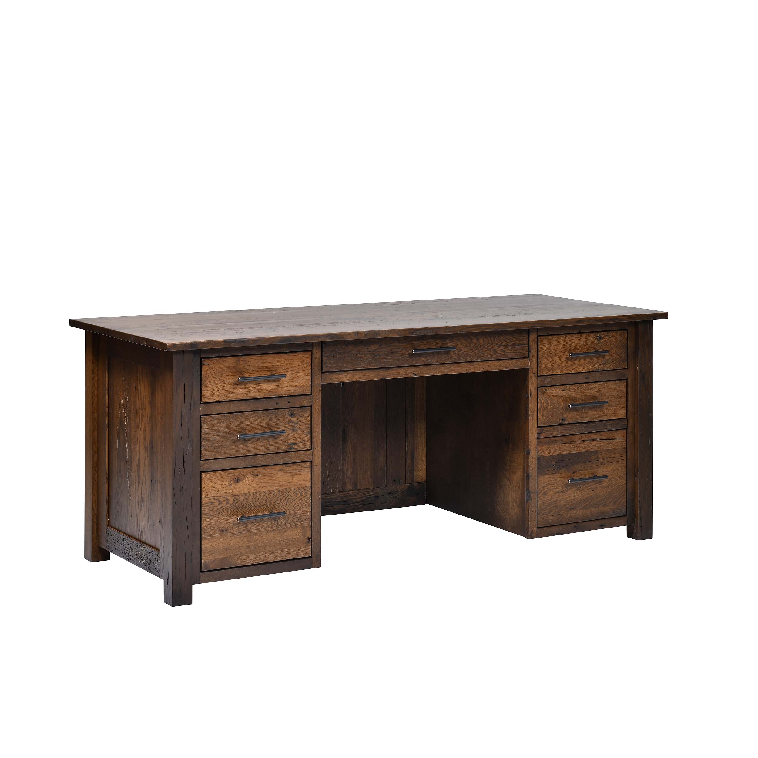 QW Amish Bozeman Reclaimed 72" Executive Desk - Image 7