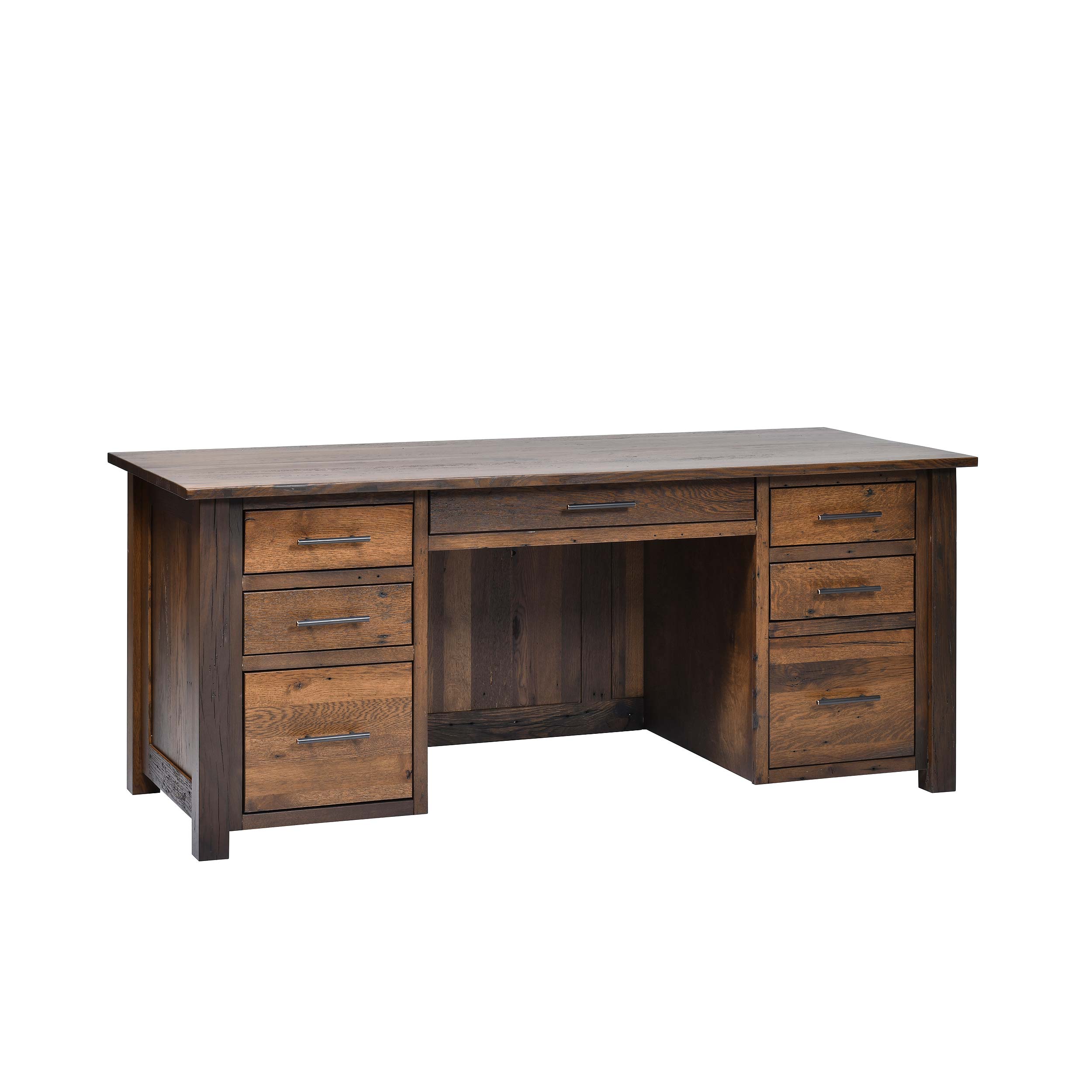 QW Amish Bozeman Reclaimed 72" Executive Desk - Image 8