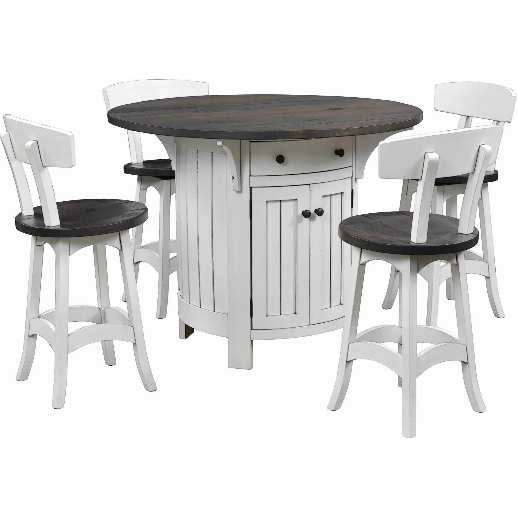 QW Amish Branson Bar Stool with Back - Image 2
