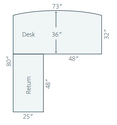 QW Amish Breckenridge L-Shaped Desk with Optional Hutch - Image 3