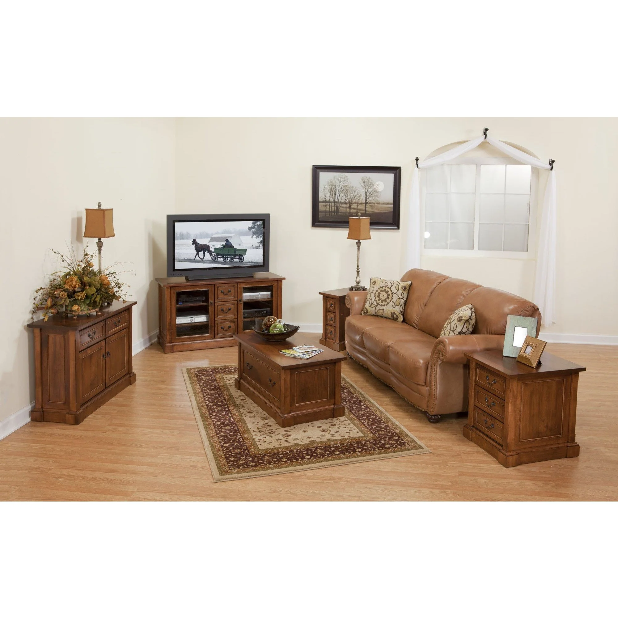 QW Amish Bridgeport Enclosed Chair Side Table - Image 2