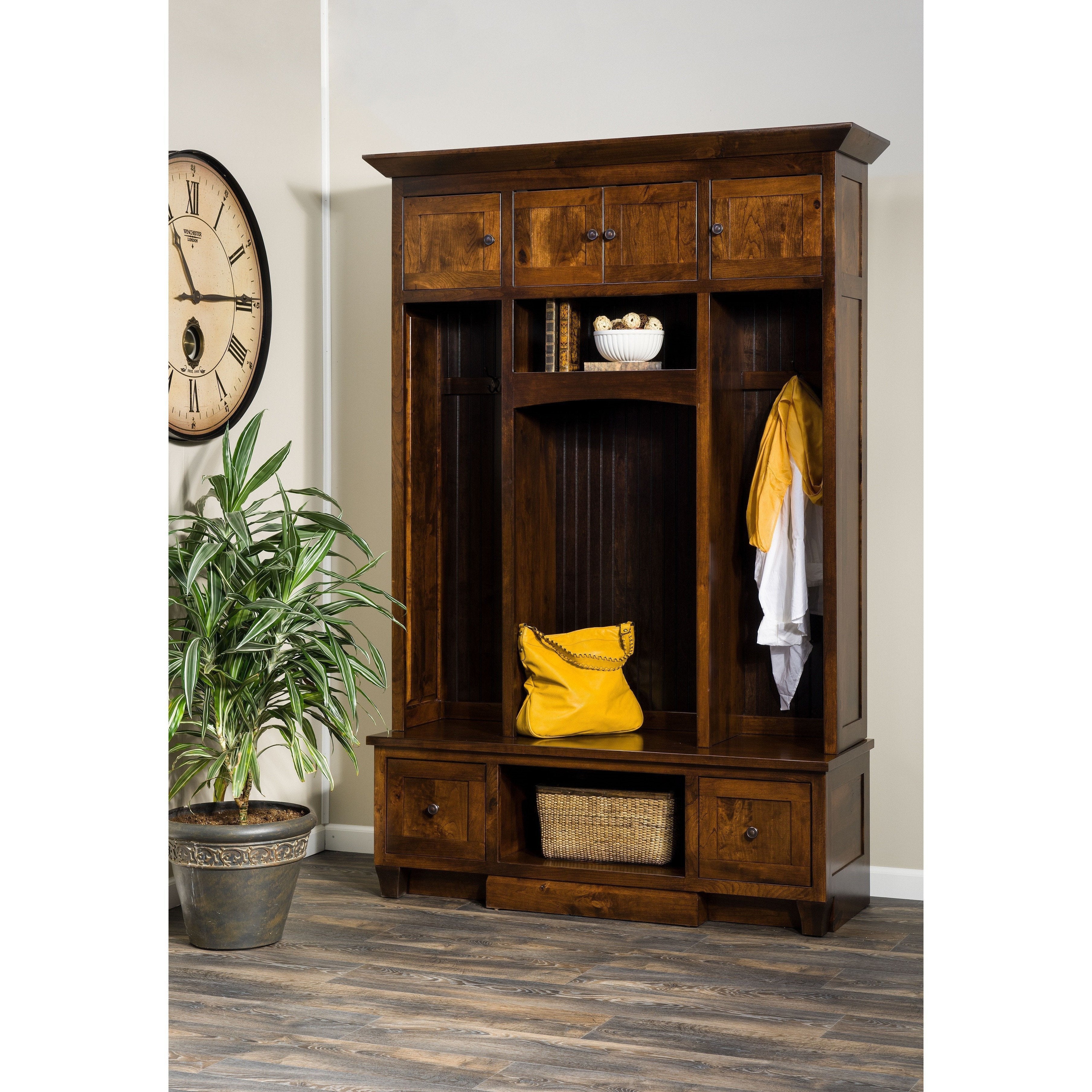 QW Amish Brookestone Hall Seat