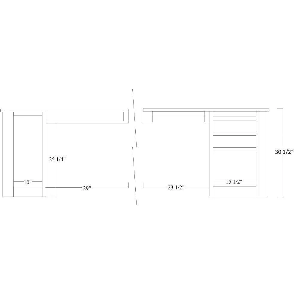 QW Amish Buckingham 68" Corner Desk w/ Optional Hutch - Image 3
