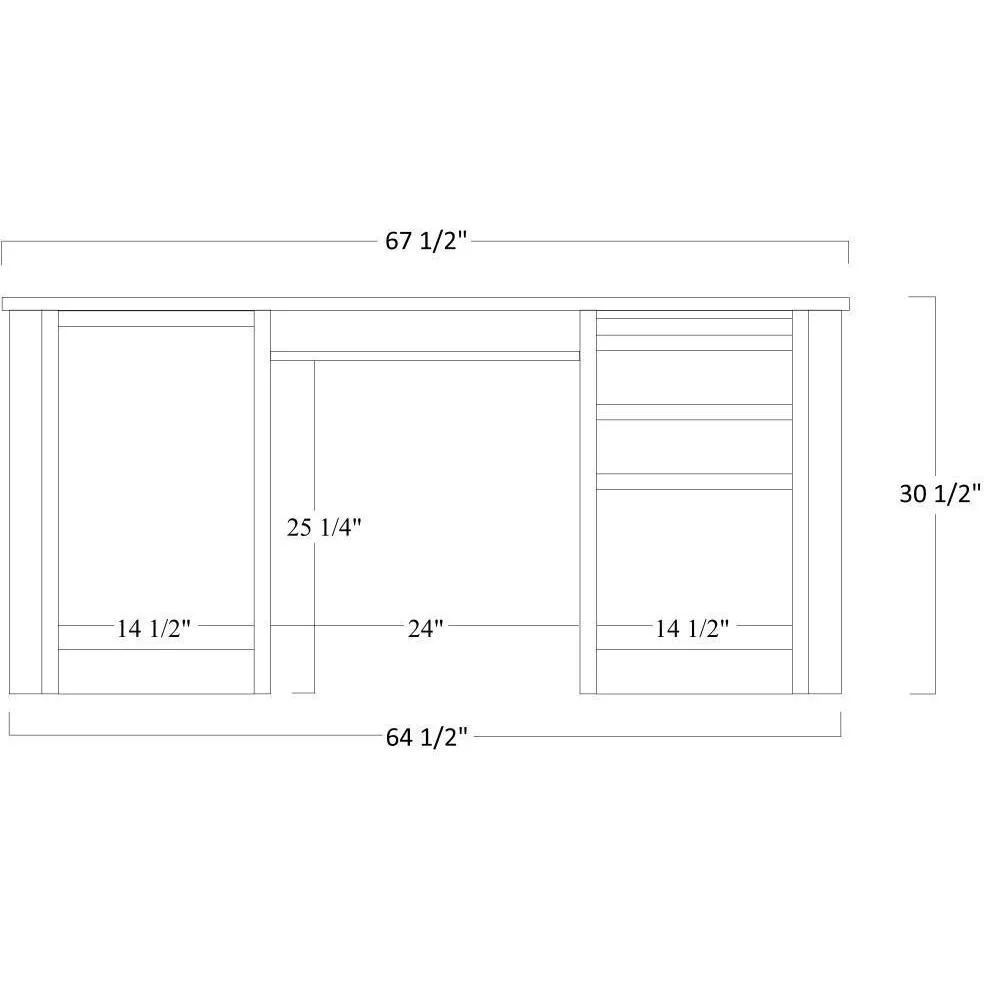 QW Amish Buckingham Credenza w/ Optional Hutch - Image 3