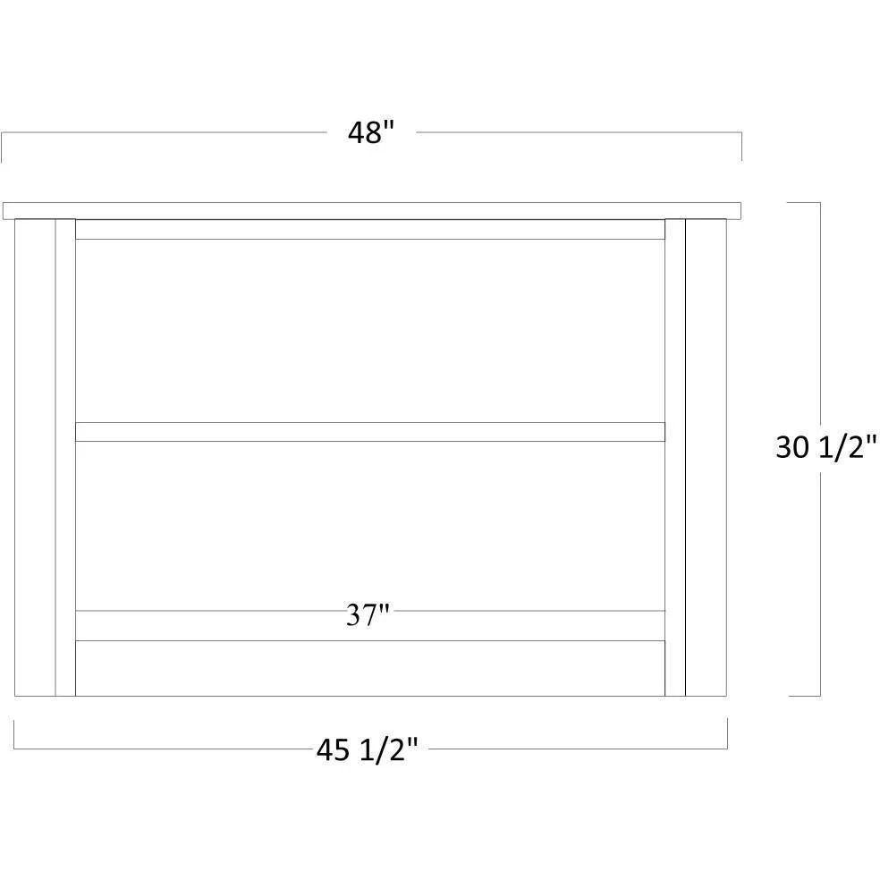 QW Amish Buckingham Lateral File & Optional Bookshelf - Image 4