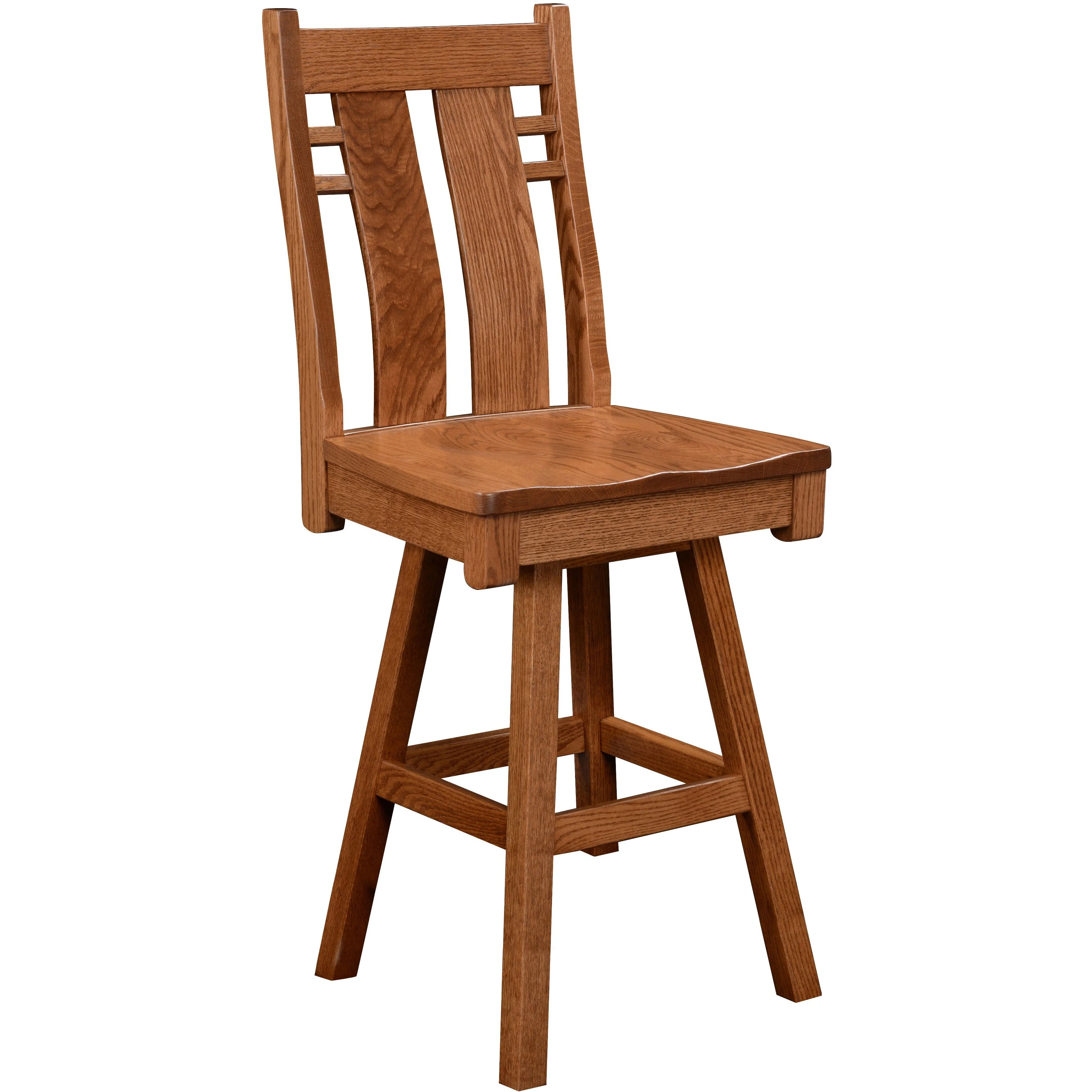 QW Amish Bungalow Swivel Bar Chair - Image 2