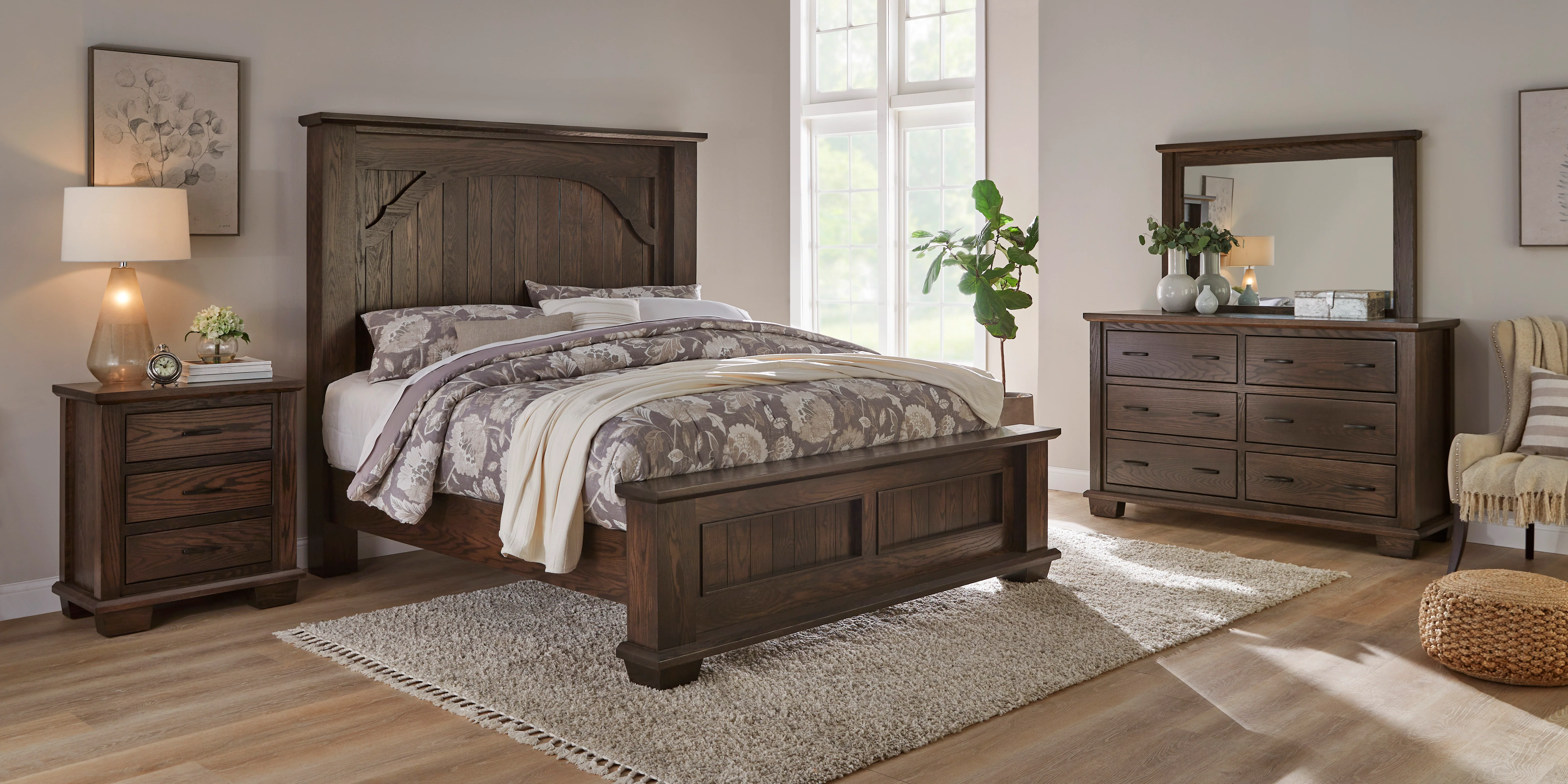 QW Amish Burlington 6 Drawer Dresser w/ Optional Mirror - Image 2