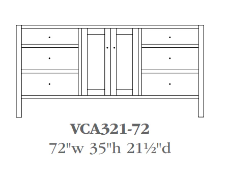 QW Amish Cabin Creek Vanity (Select Size) - Image 10