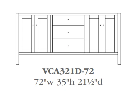 QW Amish Cabin Creek Vanity (Select Size) - Image 11