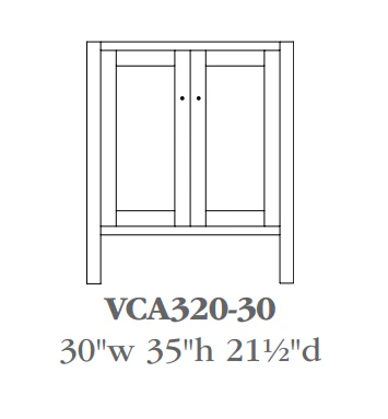 QW Amish Cabin Creek Vanity (Select Size) - Image 3