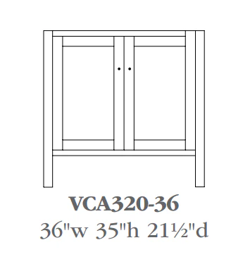 QW Amish Cabin Creek Vanity (Select Size) - Image 4