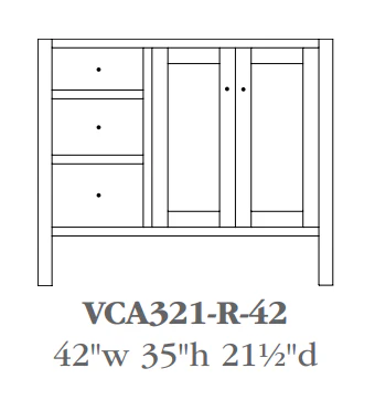 QW Amish Cabin Creek Vanity (Select Size) - Image 5