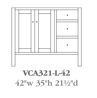 QW Amish Cabin Creek Vanity (Select Size) - Image 6