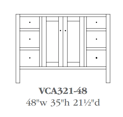 QW Amish Cabin Creek Vanity (Select Size) - Image 7