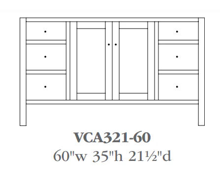 QW Amish Cabin Creek Vanity (Select Size) - Image 8