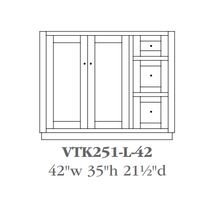 QW Amish Calvin Vanity (Select Size) - Image 6