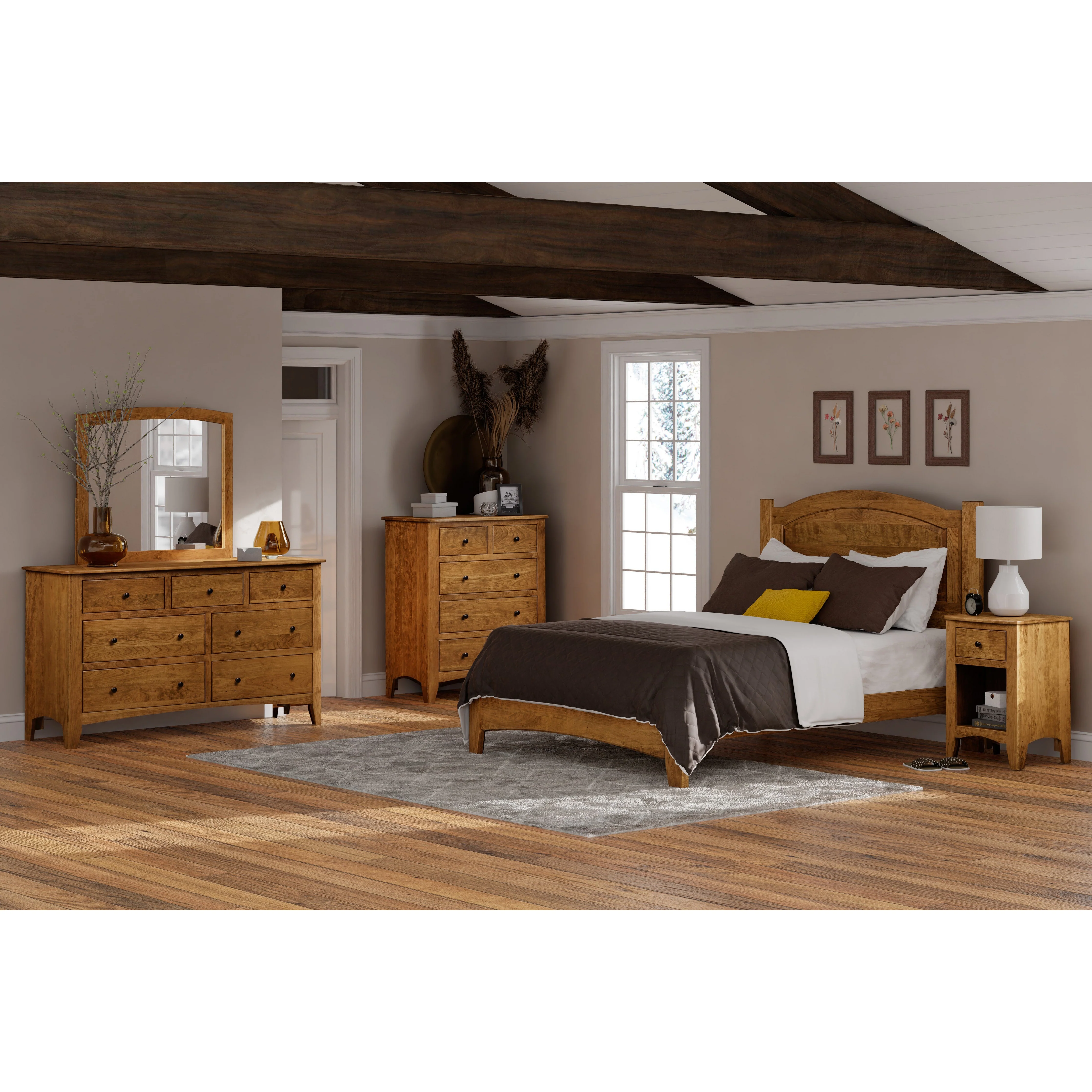 QW Amish Carlston 1 Drawer Nightstand - Image 2