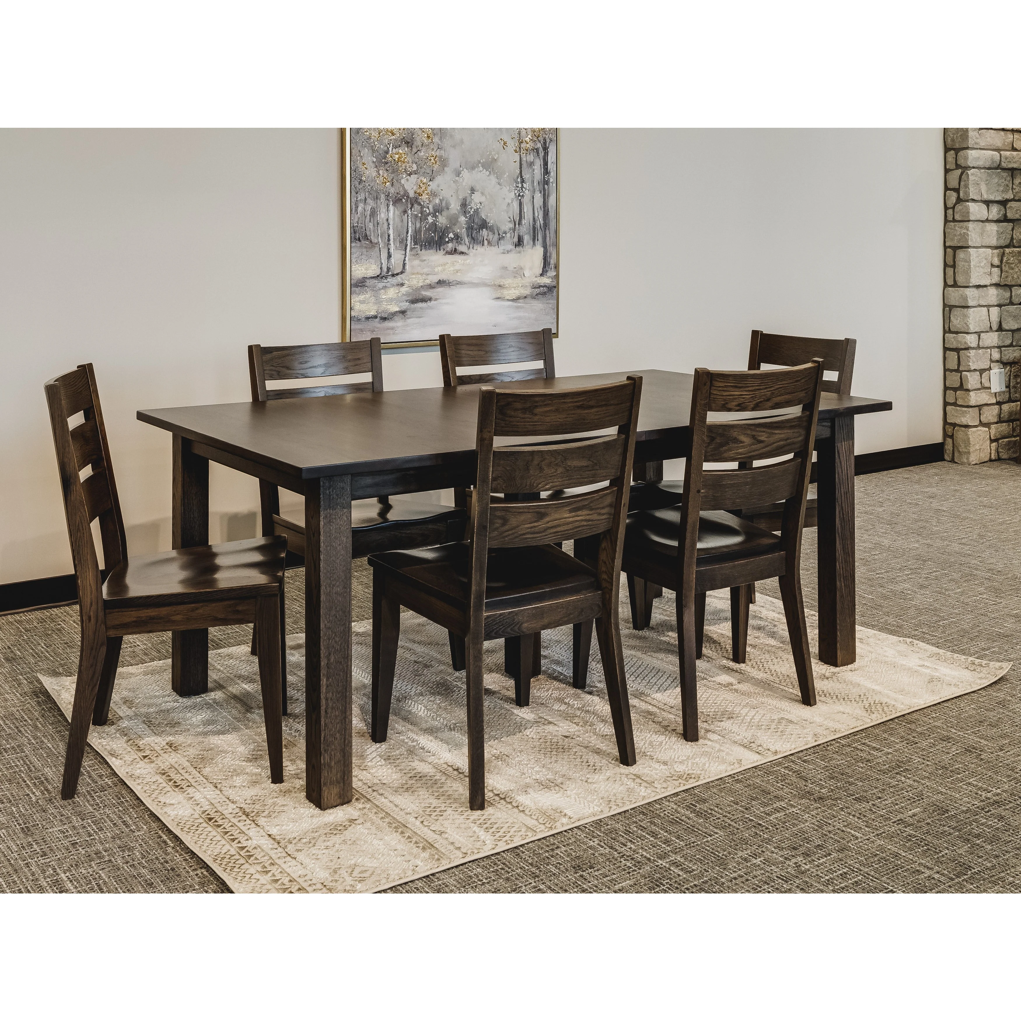 QW Amish Carson Leg Table - Image 2